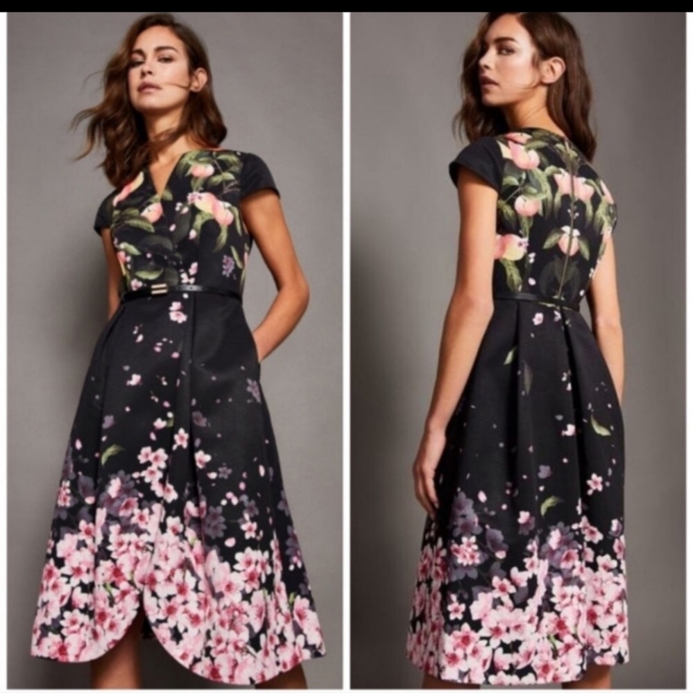 Ted Baker Peach Blossom Dress Ted Size 0